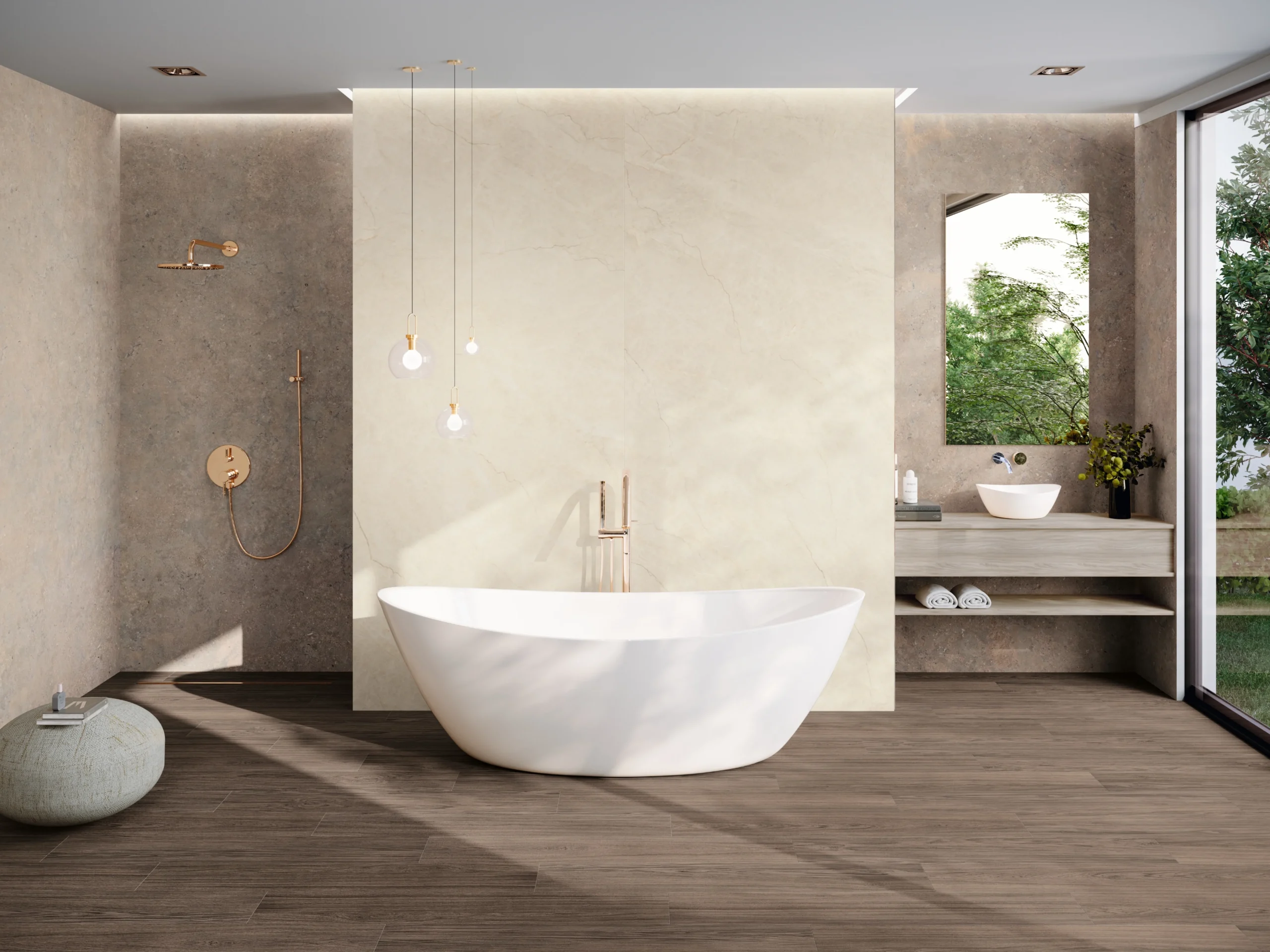 Baldocer Sorrento sabbia Decor 40X120 - Afbeelding 2
